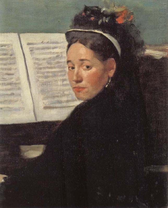 Edgar Degas Mlle Dihau at the Piano china oil painting image